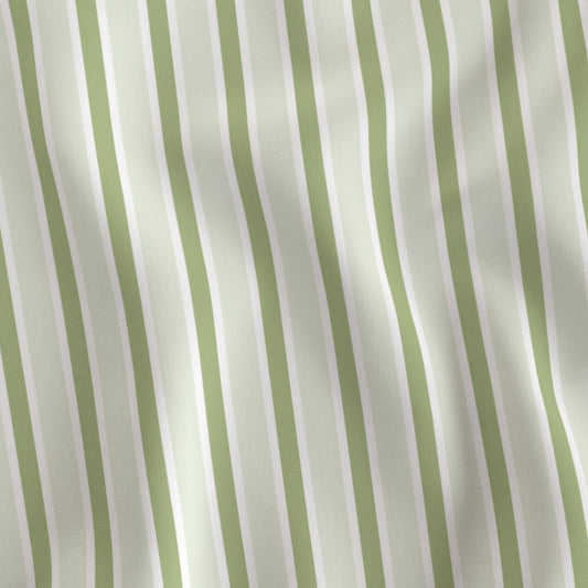 Sagewood Stripes Soft Green Cottagecore Vintage Fabric