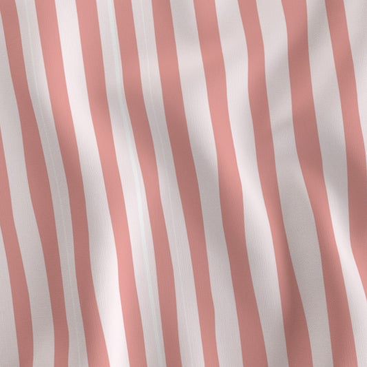 Rosy Ripples Soft Blush Wavy Stripe Hand Drawn Cottagecore Romantic Vintage