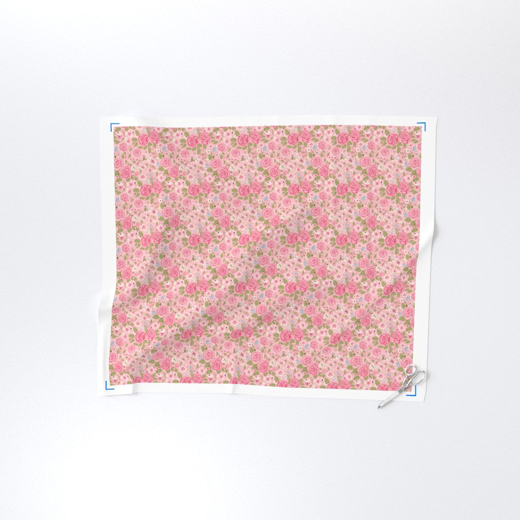 Rambling Roses Soft Pink Botanical Vintage Romantic Cottagecore Floral Pattern